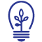 ITWA Sector Icons_Energy Light bulb with a plant growing inside
